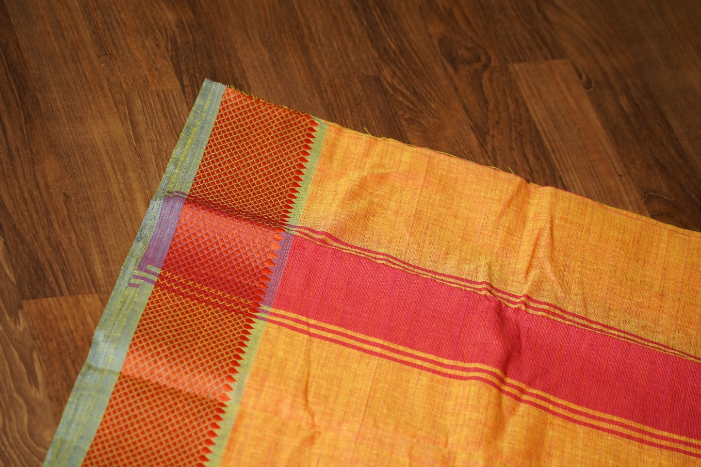Half/Practice Saree with coper border